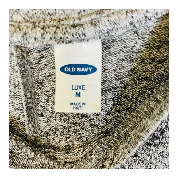 Old Navy Womens Tank Top M Medium Heather Gray & Black Soft Casual Athliesure - Picture 9 of 10